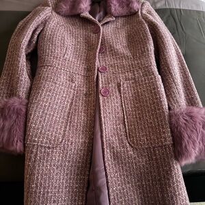 Elegant Purple Women's Coat